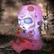 GOOSH 3 FT Halloween Inflatables Zombie Baby Outdoor Decorations Blow Up Yard with Built-in LEDs